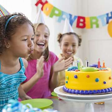 Angel Flames Birthday Candles with Cold Color Flames Happy Birthday Candles for Boys (Blue and Green Flames, 12 per Box, Holders Included)