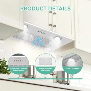 400CFM Stainless Steel Range Hood for Your Kitchen Upgrade
