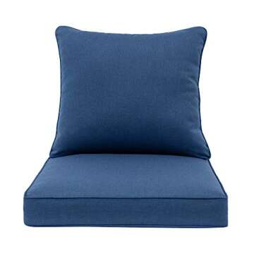 QILLOWAY Outdoor/Indoor Deep Seat Cushions 24 x 24