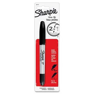 Sharpie Twin Tip Permanent Marke Fine Point Ultra Fine Point Black