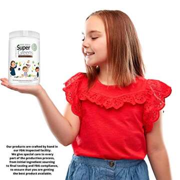 Kids Daily Super Greens Chocolate - 48 Superfoods - 9.5oz