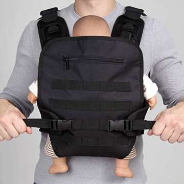 JumpOff Jo Military-Inspired Baby Carrier for Men - Soft Front Pack for Dads with MOLLE/PALS Compatibility