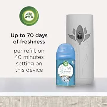 Air Wick Automatic Air Freshener Spray Starter Kit (Gadget + Refill), Fresh Linen, Air Freshener, Es...