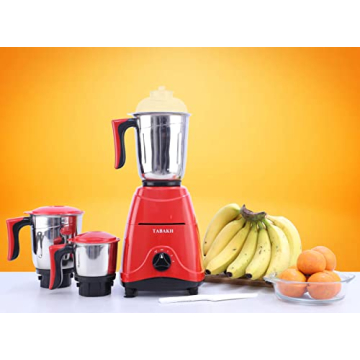 TABAKH Indian Mixer Grinder with 3 Jars and 650 Watts