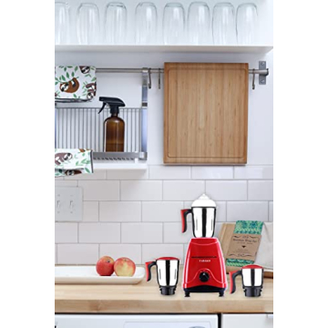 TABAKH Indian Mixer Grinder with 3 Jars and 650 Watts