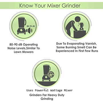 TABAKH Indian Mixer Grinder with 3 Jars and 650 Watts