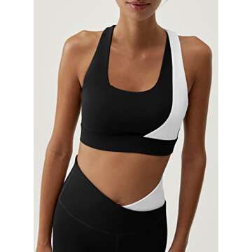 Herseas 2 Piece Black Workout Set for Women Activewear