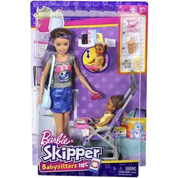 Barbie Skipper Babysitters Inc. Playset with Dolls and Stroller
