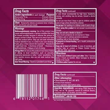 Chloraseptic Max Strength Sore Throat Lozenges Wild Berry