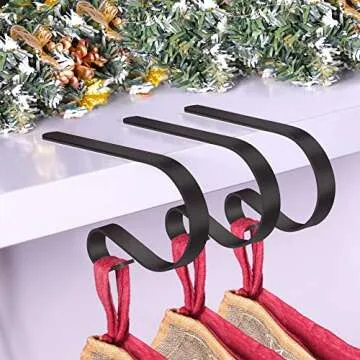 TAROSE Adjustable Stocking Holders for Christmas Mantle