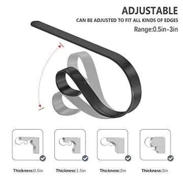 TAROSE Adjustable Stocking Holders for Christmas Mantle