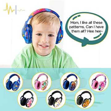 PROTEAR Kids Ear Protection,Autism Sensory Equipment, Cute Noise Cancelling Headphones For Toddlers & Kids & Teenagers, Ideal For Monster Jam,Air Show,Concerts, Events, NRR 25 dB,2024NEW