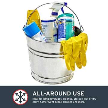 Behrens 10-Quart Durable Galvanized Steel Pail