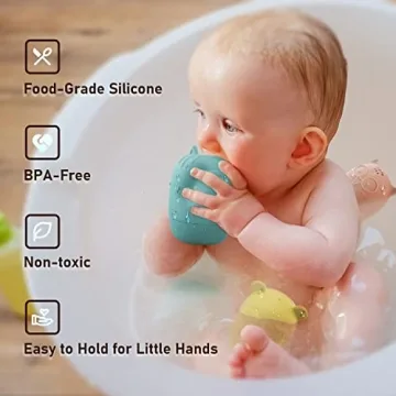 Mold Free Silicone Bath Toys Safe Fun Toddlers Eco-Friendly