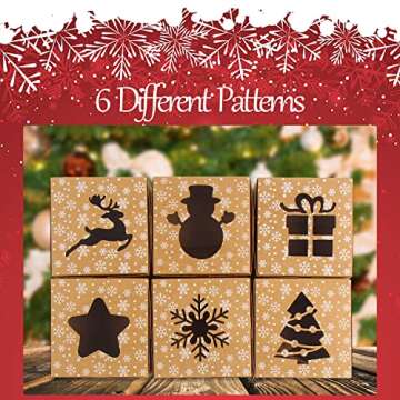 STEFORD Christmas Bakery Cookie Boxes for Festive Treats