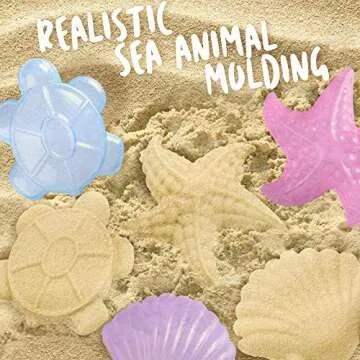 LotFancy Beach Toys for Kids - 10 PC Sand Fun Set for Toddlers