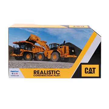 CAT Construction Toys, Tough Machines Toy Excavator, 10" w/Realistic Lights & Sounds, Rumbling Action, Movable Parts & Sturdy Plastic Construction