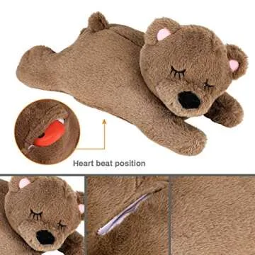 Allnice Puppy Toy with Heartbeat for Separation Anxiety