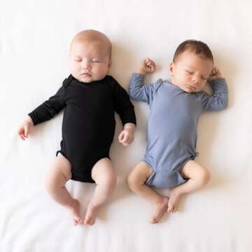 KYTE BABY Long Sleeve Bamboo Bodysuit for Newborns
