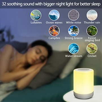 DAWANMIN Baby Sound Machine with Night Light