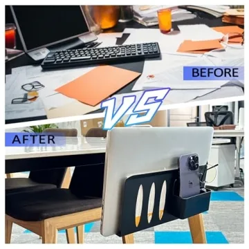 Xamoca Desk Side Storage Laptop Holder Solution