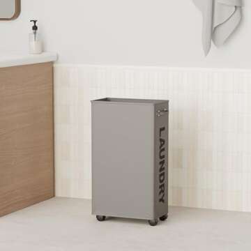 Lifesela X-Large Rolling Laundry Hamper for Easy Organization