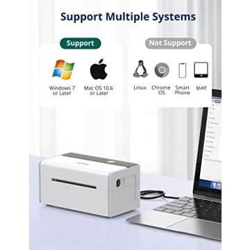 Osoeri Shipping Label Printer - Fast 4x6 USB Thermal Printer