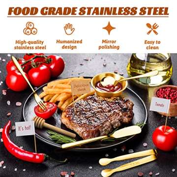 Mlurcu Cheese Butter Spreader Knives Set for Charcuterie Boards