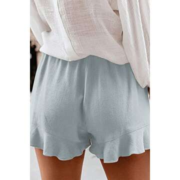 NEYOUQE Casual daily wear Hot Shorts for Women Party Going out fishing Street Running Aesthetic Cool pants with 4 pocket match long short sleeve tops blouses fashion cute beach Vacation clothes Gray S