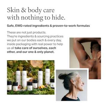 Each & Every All Natural Deodorant for Women & Men - Sensitive Skin, Plant-Based, Baking Soda & Aluminum-Free Deodorant - Clean 24 Hr Odor Control - Unscented & Fragrance Free Travel Size, 2.5oz