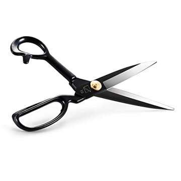 Sewing Scissors, Professional 10 Inch Fabric Dressmaking Scissors Heavy Duty Shears Sharp Cutting fo...
