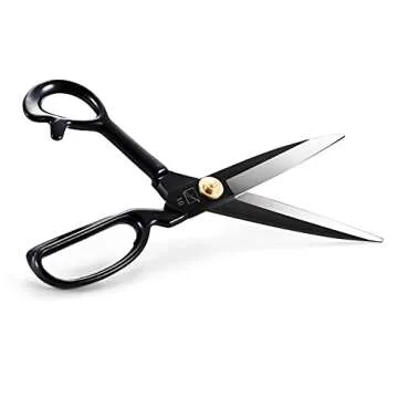 Sewing Scissors, Professional 10 Inch Fabric Dressmaking Scissors Heavy Duty Shears Sharp Cutting fo...