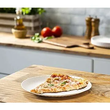 Comfy Package [9 Inch - 300 Count Uncoated White Paper Plates - Disposable, Decorative for Crafts