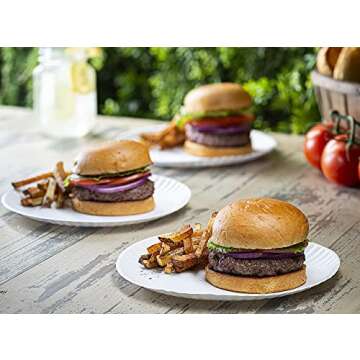 Comfy Package [9 Inch - 300 Count Uncoated White Paper Plates - Disposable, Decorative for Crafts