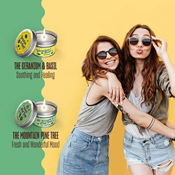 BeKind Good Vibes 6 Scented Candles Set for Relaxation