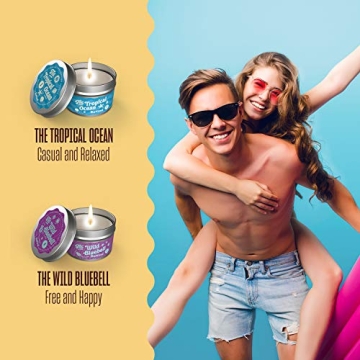 BeKind Good Vibes 6 Scented Candles Set for Relaxation