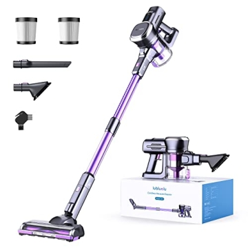 Lubluelu Cordless Vacuum with Powerful 25000Pa Suction