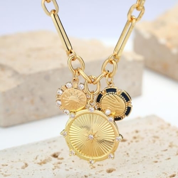 Chunky Gold Sun Mountain River Necklace for All