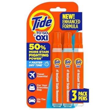 Tide To Go Stain Remover Pen - 3 Pack, Instant & Portable Spot Cleaner