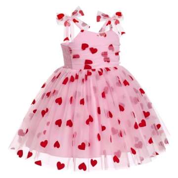 Girl Valentine's Day Outfit: Toddler Baby Girls Tutu Dress Flower Sleeveless Backless Pageant Prince...
