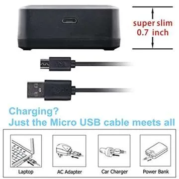 Kastar 3-Pack Batteries + Charger for Sony Cameras
