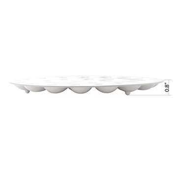 Zak Designs 12-inch White Melamine Egg Tray