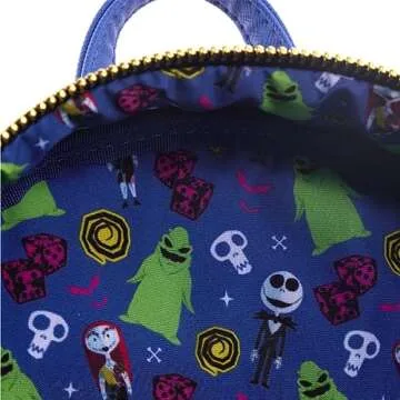 Loungefly Backpack Disney - The Nightmare Before Christmas 30th - Backpack - Disney: The Nightmare Before Christmas - Cute Collectable Bag - Gift Idea - Official Merchandise