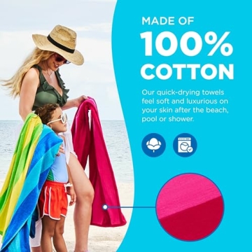 Ben Kaufman Oversized Cotton Beach Towels for Everyone