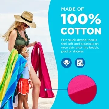 Ben Kaufman Oversized Cotton Beach Towels for Everyone