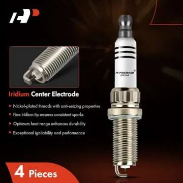 A-Premium Iridium Platinum Spark Plugs Compatible with Mini Cooper 2007-2015, Cooper Countryman 2011-2016, Cooper Paceman 2013-2016, Pack of 4