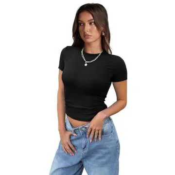 XIEERDUO Women's Summer Tops Basic Shirts 3 Pack