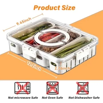 Portable Picnic Fruit Trays with Lids - Freshness Guaranteed