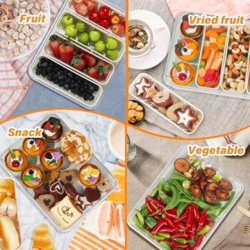 Portable Picnic Fruit Trays with Lids - Freshness Guaranteed