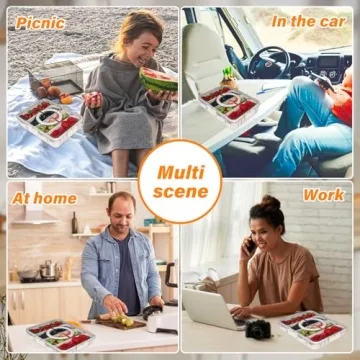 Portable Picnic Fruit Trays with Lids - Freshness Guaranteed